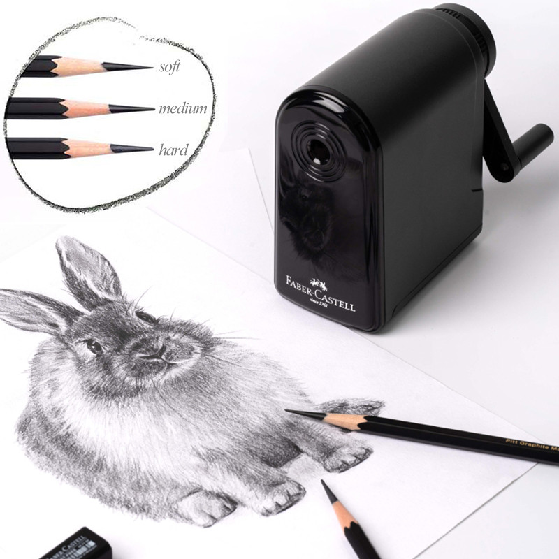 

Faber-Castell Sketch Charcoal Art Painting Special Hand-Crank Large Capacity Pencil Sharpener for Sketch Art Students