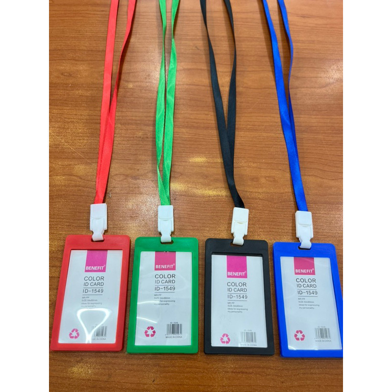

Name Tag Holder ID CARD + Tali ID Card 1SET - Benefit ID-1549 - CBY
