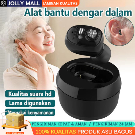 Mini Alat Bantu Dengar USB Rechargeable, Alat Bantu Dengar Original, Terbaik Untuk Orang Tua, Alat