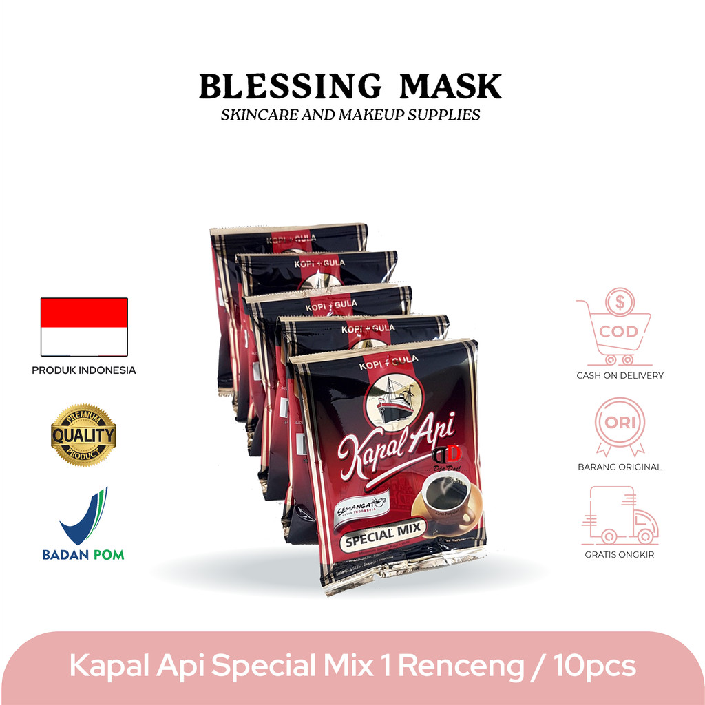 

Kapal Api Special Mix Kopi Instan 3-in-1 Per Renceng / isi 10 | Biji Kopi Pilihan