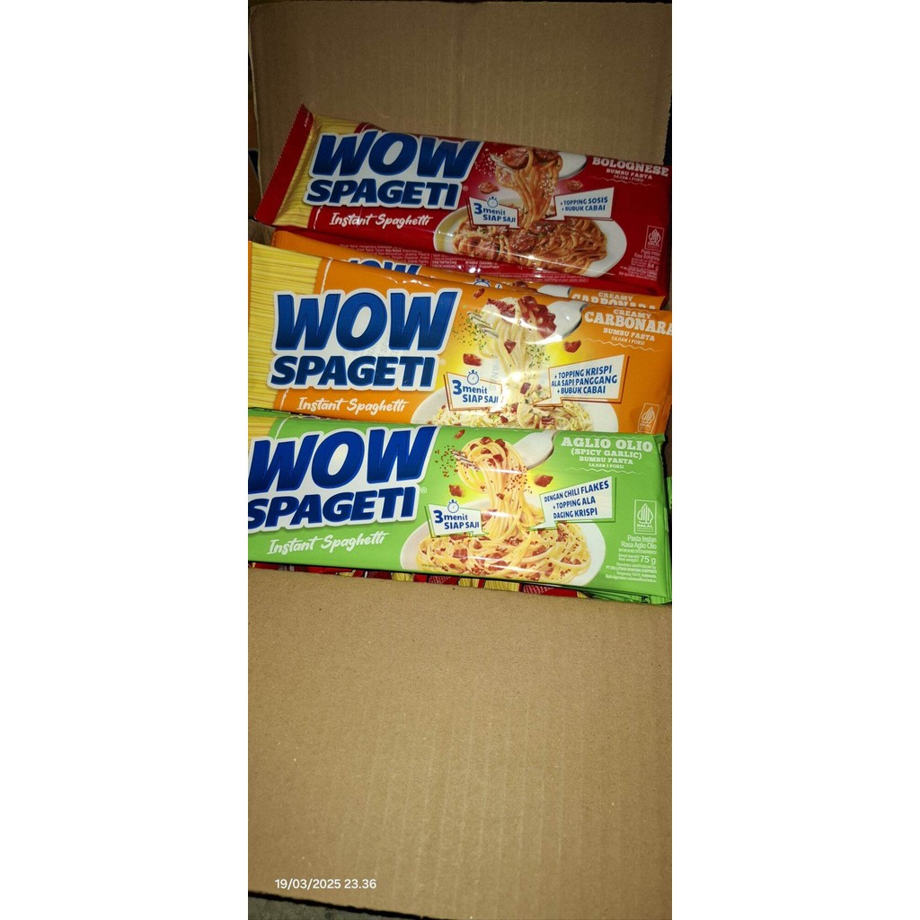

1 Bungkus Pasta Instant Wow Spagetti Pasta Spaghetti