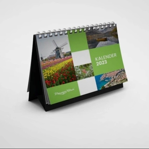 

Andma custom kalender meja a5 duduk - B5 (18 x 25) cm