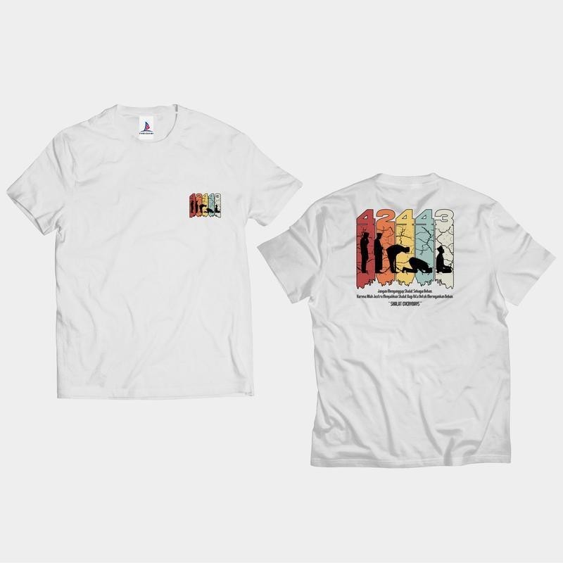 

100% Katun Kaos Titik - Combed 24s Baju Distro Unisex dengan Sablon