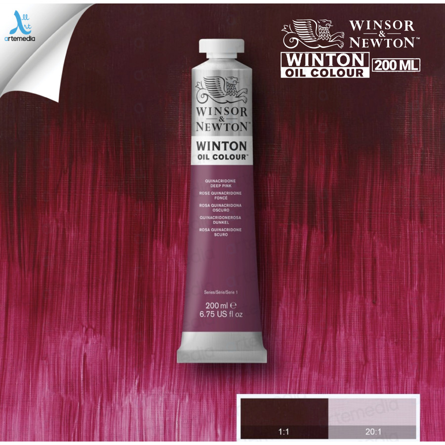 

Gramedia Surabaya - Winsor & Newton Winton QUINACRIDONE DEEP PINK 200ml Oil Color