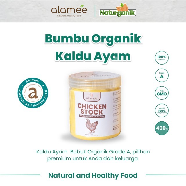 

ALAMEE Bumbu Kaldu Ayam Non MSG Chicken Powder Praktis Toples Spice Seasoning 400gr Naturganik