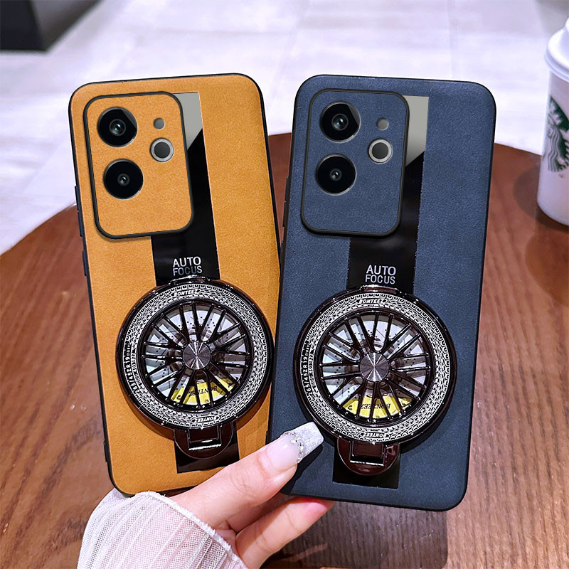 For Realme GT 3 5 6 7 Pro Narzo 60 Pro Case Luxury Sheepskin Creative Gyro Stand Drop Protection for