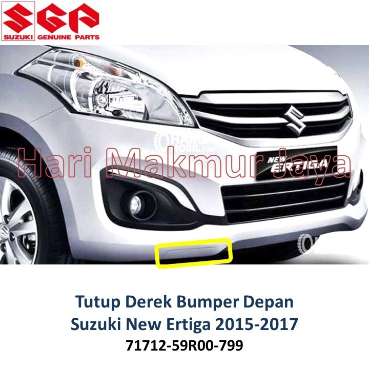 Tutup Derek Cover Towing Hook Bemper Depan SUZUKI NEW ERTIGA 2015 2016 2017 Baru Asli Genuine Part O