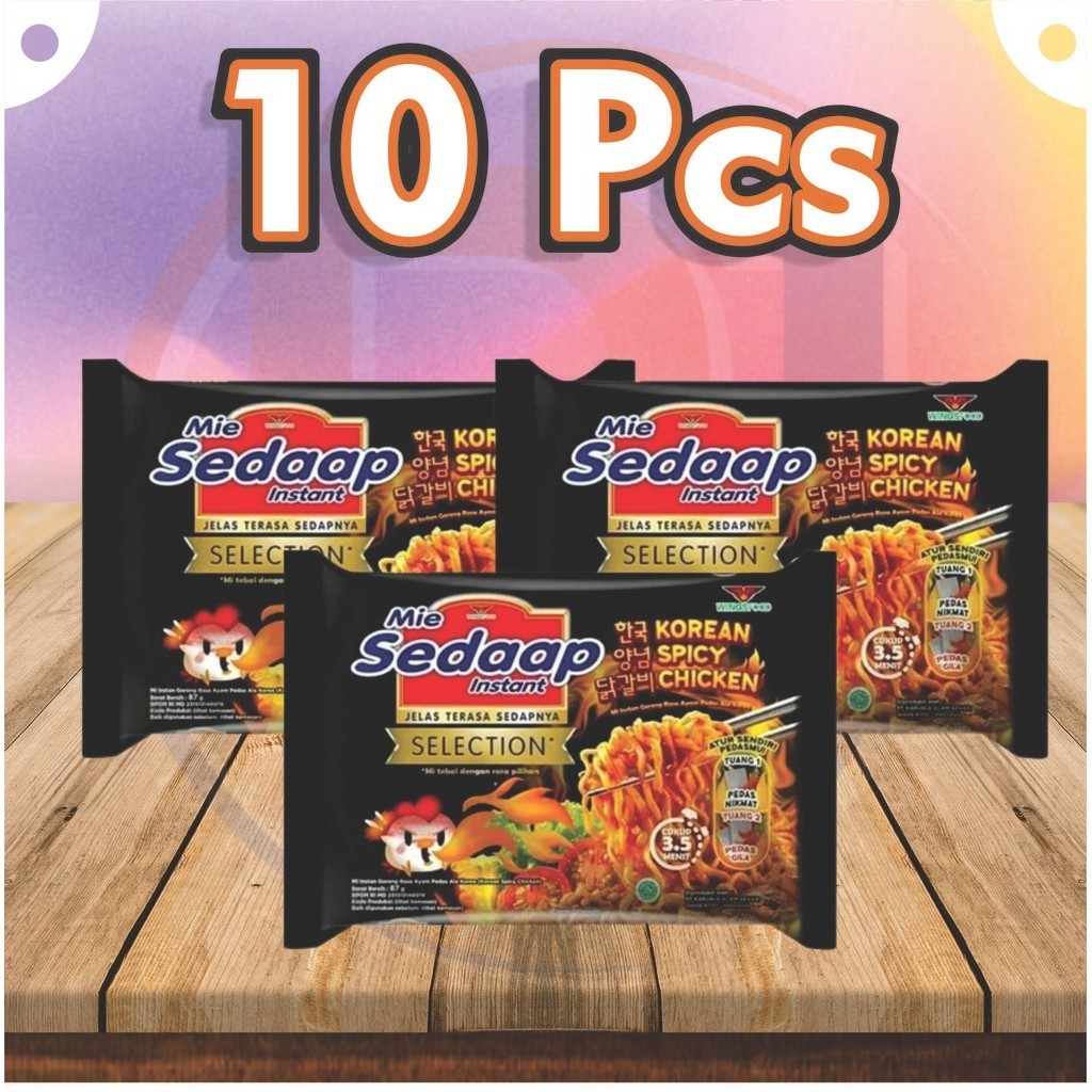 

Mie Sedaap Korean Spicy 10Pcs