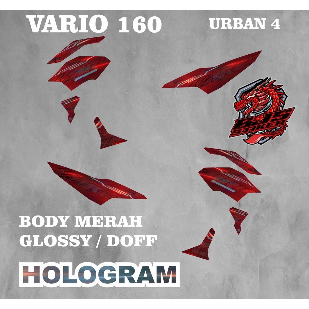 striping vario 160 cc - striping sticker stiker polet lis HOLOGRAM/ STIKER chrome VARIO 160 2022 URB