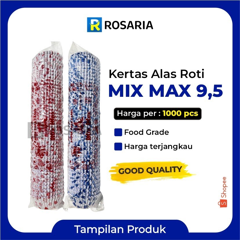 Cake Cases UK 9,5 MOTIF Kertas Alas Roti Makanan