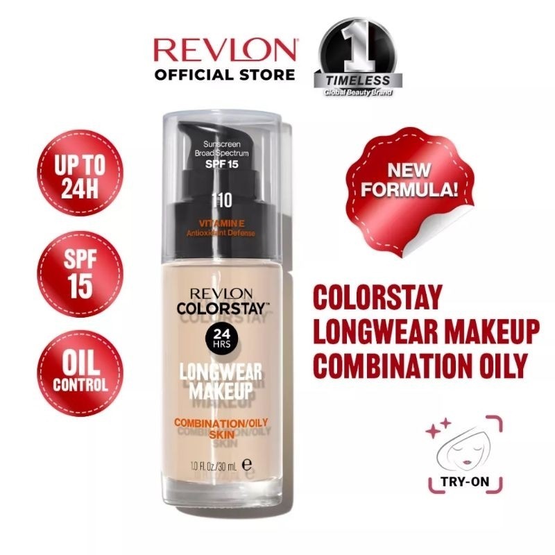 FOUNDATION PUMP COLORSTAY LONGWEAR MAKE UP REVLON | foundation REVLON