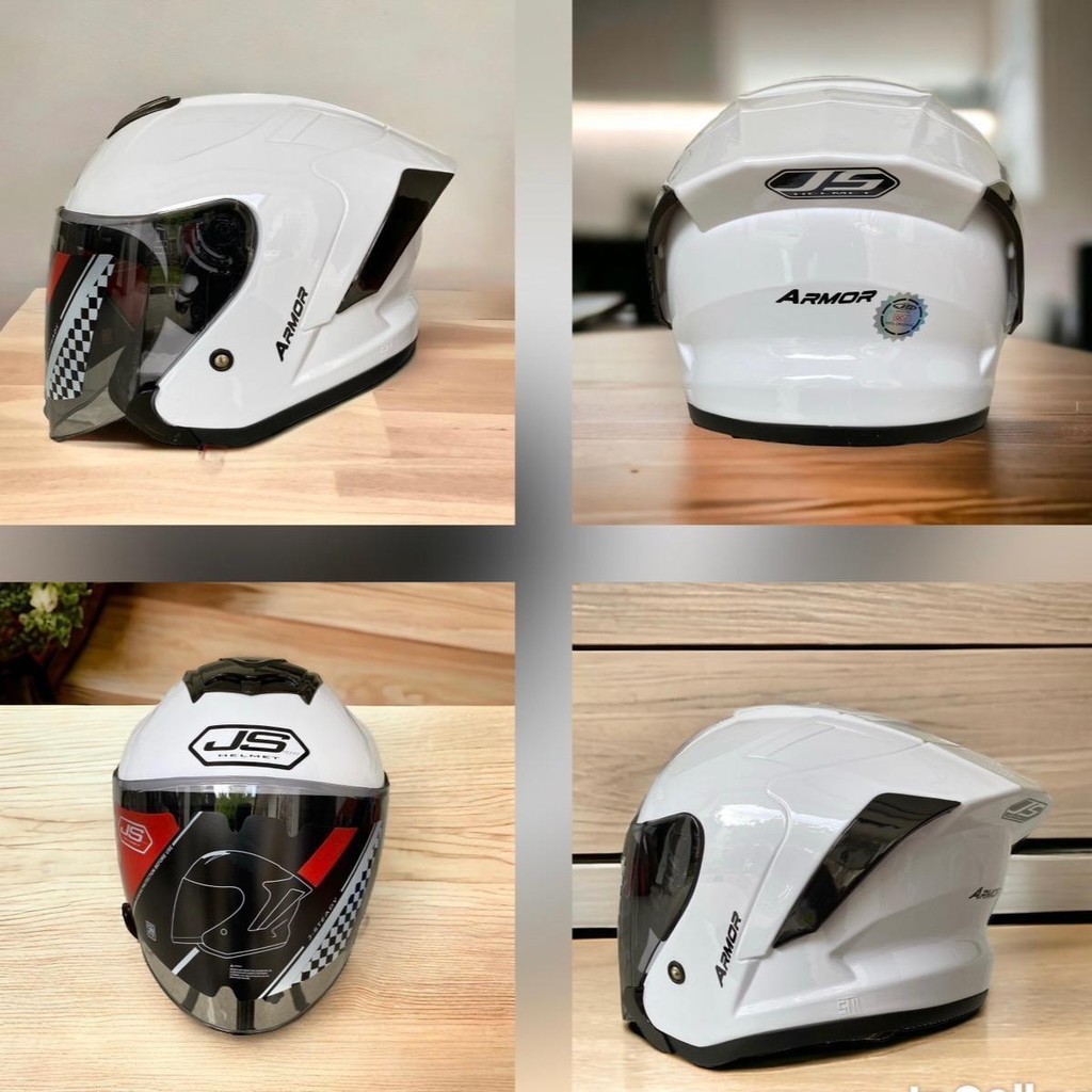 Helm JS ARMOR Helm Hallface Pria Wanita 100% Original SNI