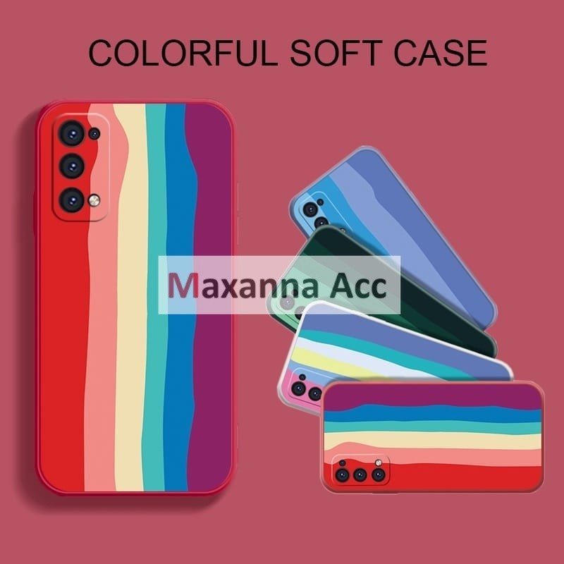 [MAXANNA] CASE MACARON RAINBOW PREMIUM Samsung A02 / A02S / A03 / A03S / A03 Core