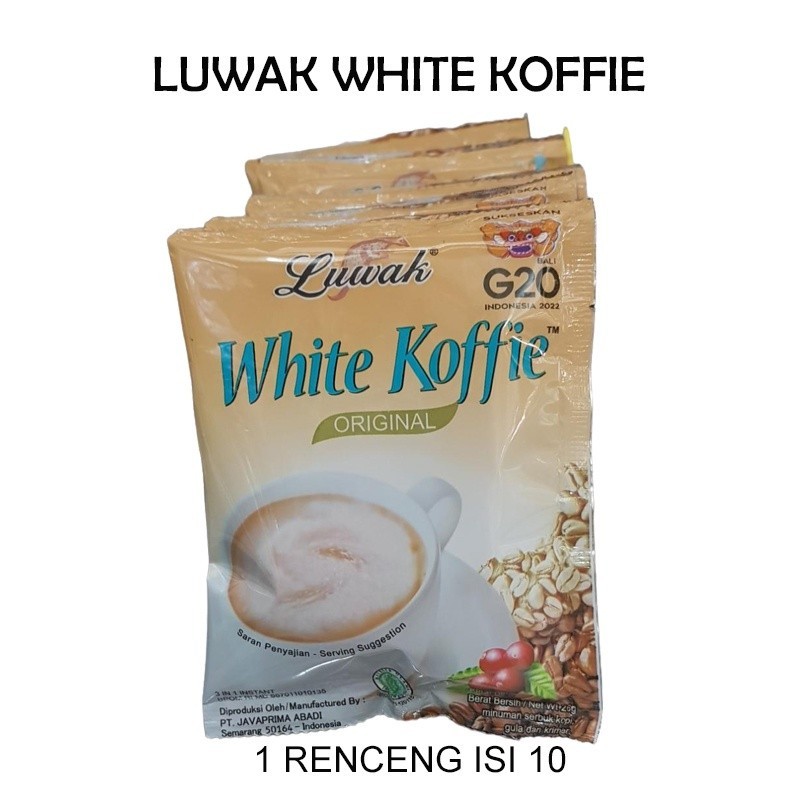 

LUWAK WHITE KOFFIE RENCENG ISI 10 By Toko DUNIA VARIASI SURABAYA