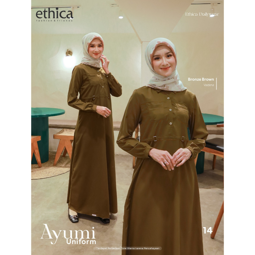 BIG DAY SALE Ethica Bandung Gamis Ethica Ayumi Uniform 14 Gamis Jumbo Gamis Terbaru Gamis Ethica
