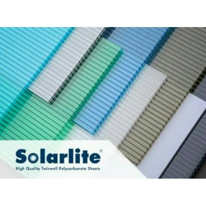 Polycarbonate 5mm Solarlite - Atap Fiber Polycarbonate - dark gray