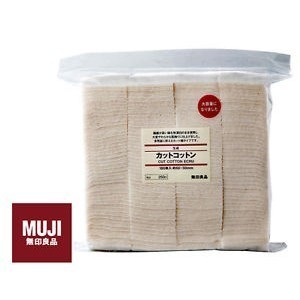 Kapas Muji / Muji Organic Cotton - 180 pads Tanpa Pemutih