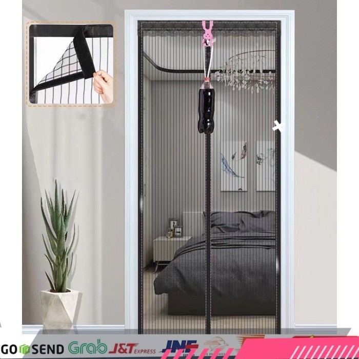 Tirai Pintu Model Magnet Anti Nyamuk Ukuran Besar