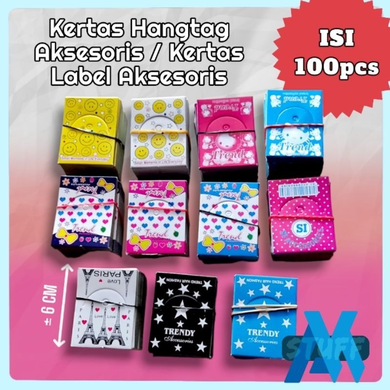 

144pcs Label Kertas Aksesoris / Label Mainan / HANG TAG / CARD LABEL Bisa Pilih Motif / Random Murah