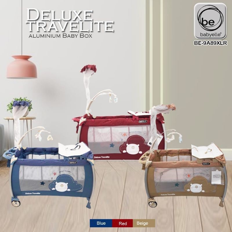 PROMO BESAR BESARAN Box Bayi Babyelle Deluxe Travelite Tempat Tidur Bayi BE-9A89XLR