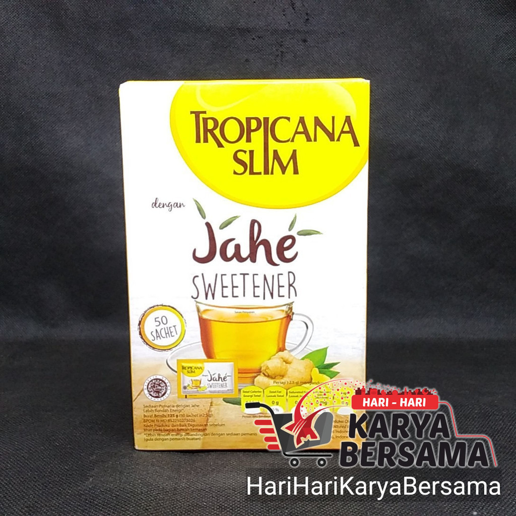 

TROPICANA SLIM SWEETENER JAHE 50'S X 2,5GR