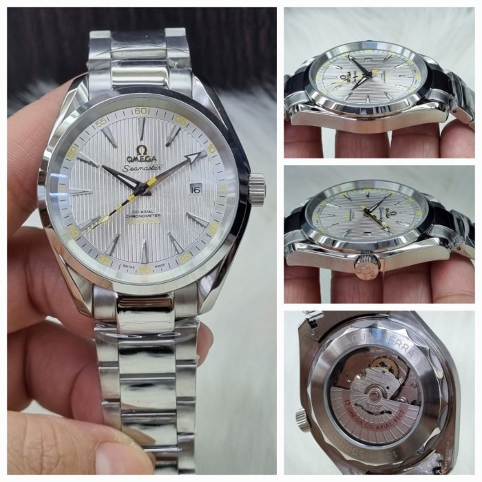 JAM TANGAN PRIA OMEGA SEMASTER MEWAH AUTOMATIC JAPAN SUPER GRADE AAA ANTI BADAI  #omega1674