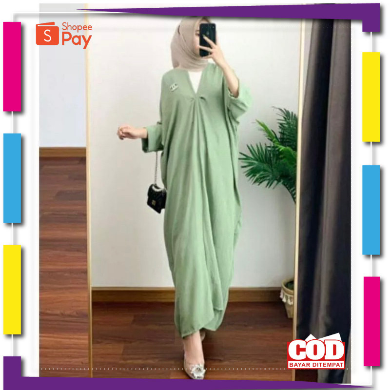 KAIN LEMBUT HALUS ADEM TEBAL / Kaftan Crinkle Airflow Midi Kaftan Gamis Kaftan Kringkel