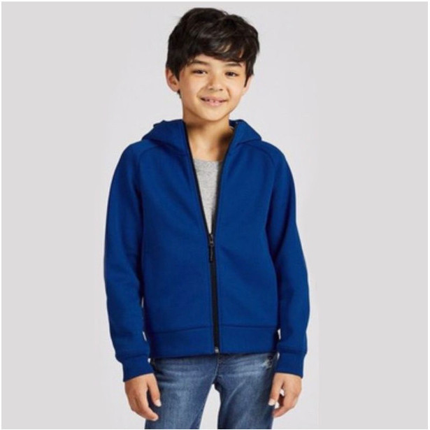 JAKET UNIQLO BLUE SIMPLY ANAK LAKI / PEREMPUAN UNISEX