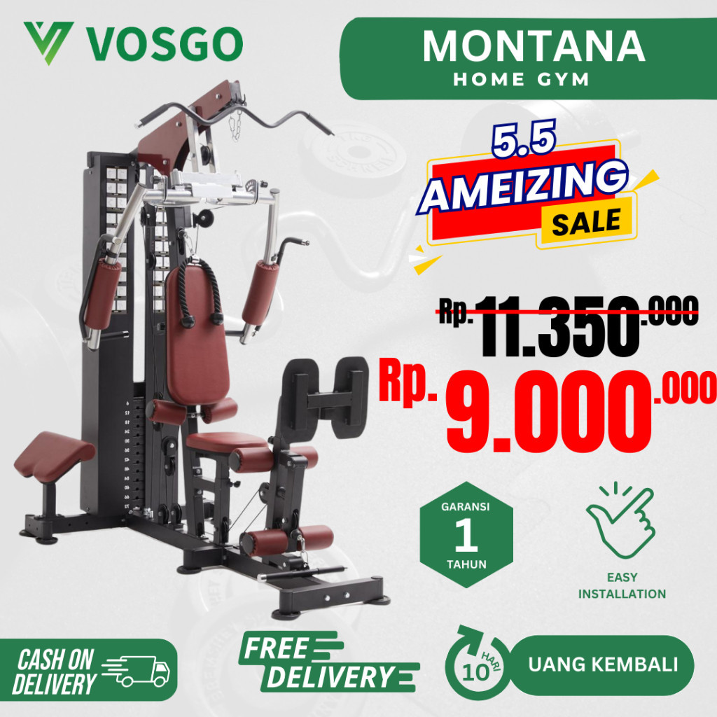 BIG SALE Alat Fitness Homegym 1 Sisi Montana Vosgo