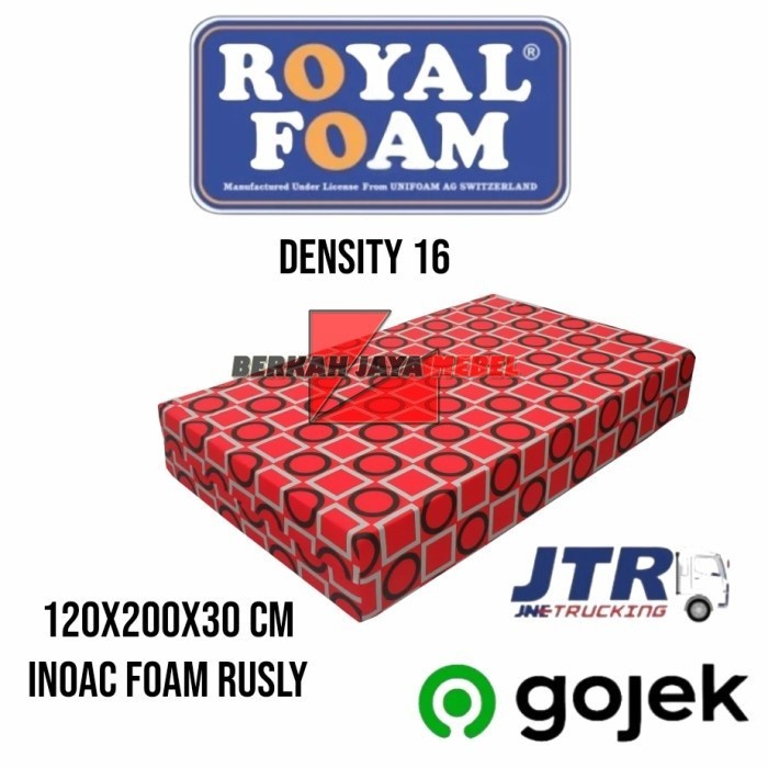 (COD)  kasur busa royal foam 120x200x30 cm garansi 5 tahun