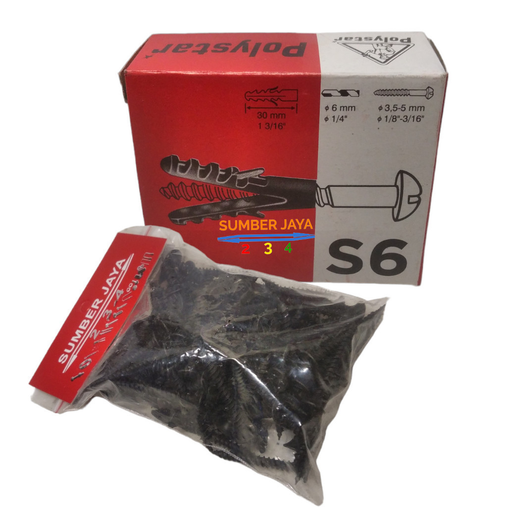 Skrup / Spisher S6 dan staping  100 set /  Spisher / staping TERMURAH viser fiser fisher Fischer pis