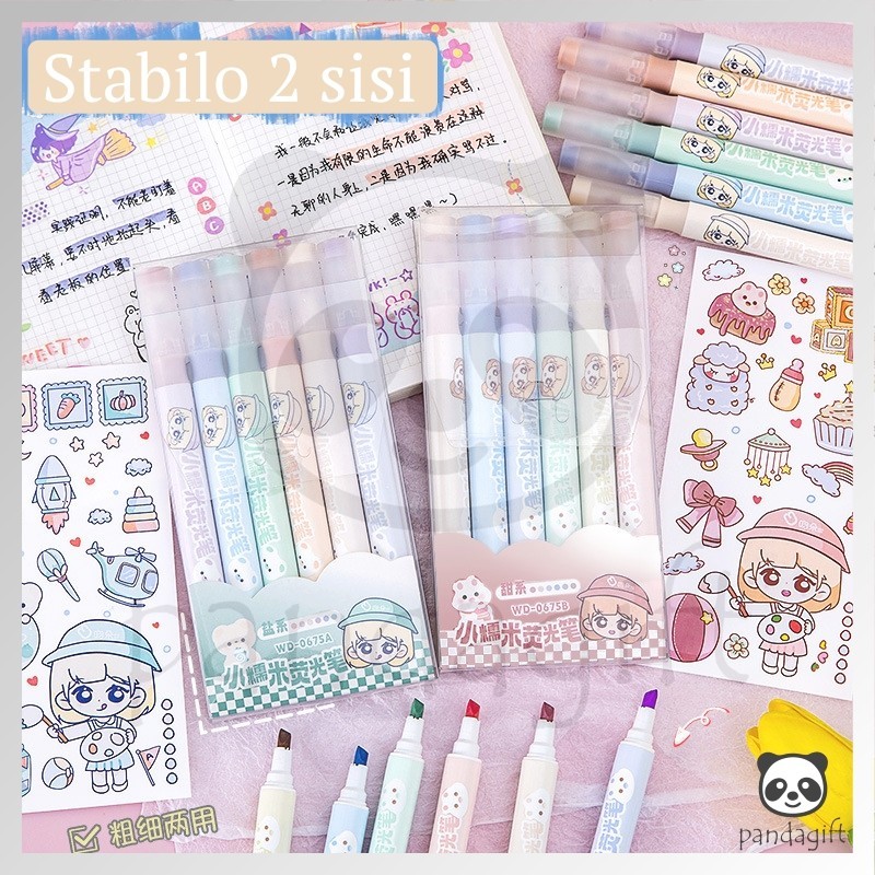 

Stabilo /stabillo warna/stabilo isi 6 warna pastel - GG0352