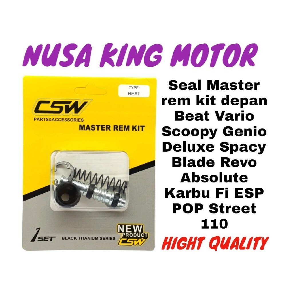 SEAL MASTER REM DEPAN BEAT VARIO SCOOPY GENIO SPACY BEAT DELUXE BLADE REVO ABSOLUTE BEAT POP BEAT FI