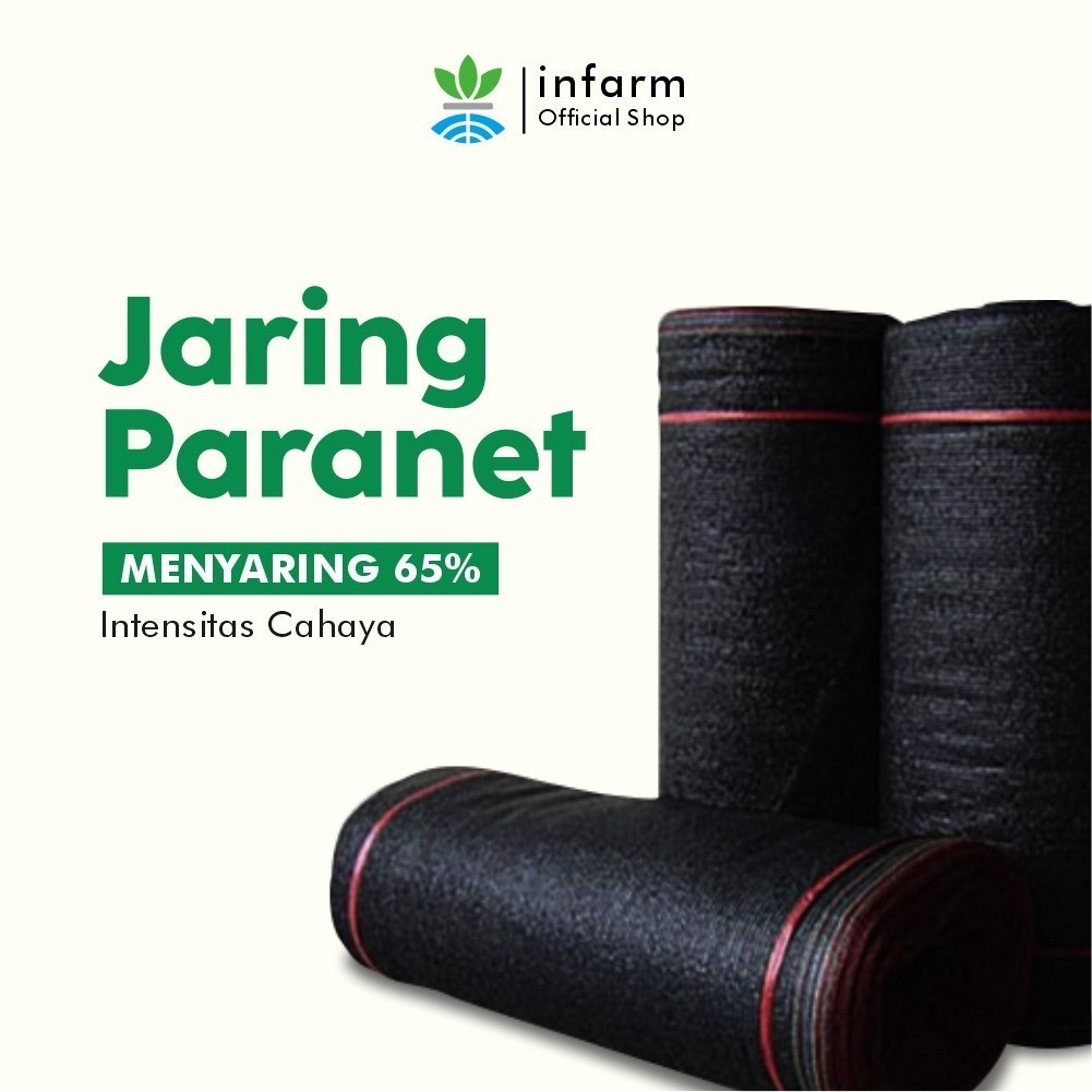 KAYUAN - Jaring Paranet Pelindung Panas Sinar Matahari Anti UV 65% Eceran Meteran