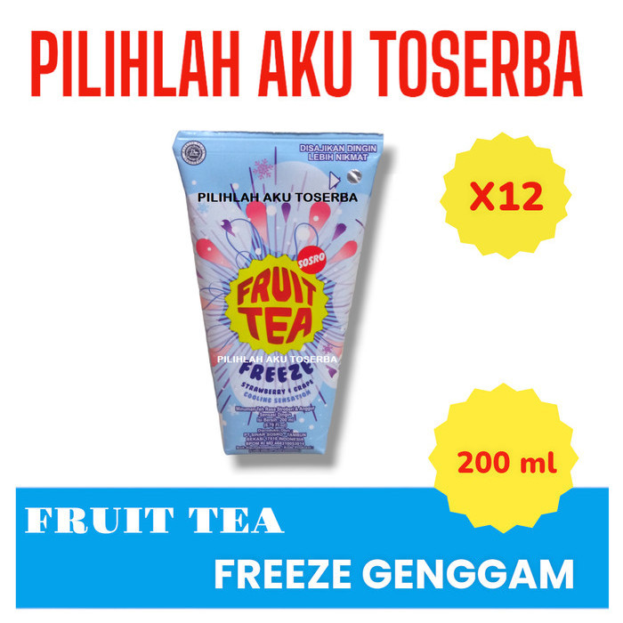 

Fruit Tea Sosro FREEZE Genggam 200 ml - ( HARGA 12 pcs )