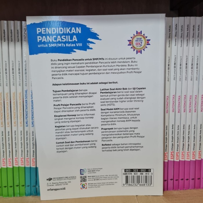 

Terlaris ✨ -OBRAL Buku SMP Pendidikan Pancasila Kelas 8 Kurikulum Merdeka Erlangga