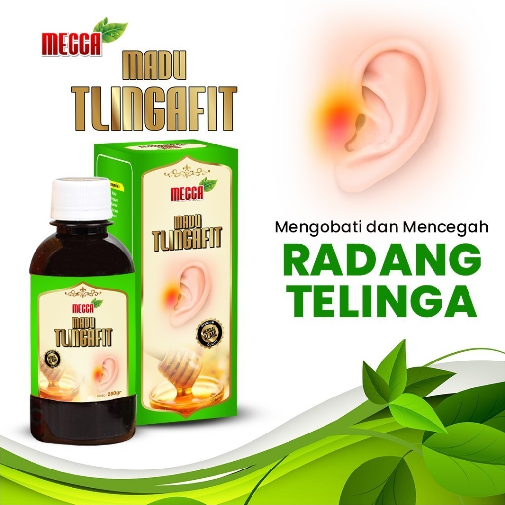 Mecca Madu Tlingafit | Madu Hijau untuk Radang Telinga/THT/Masalah Telinga |netto 280 gr