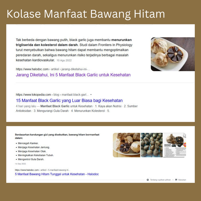

Black Garlic - Bawang hitam tunggal / Lanang 250g - SMALL