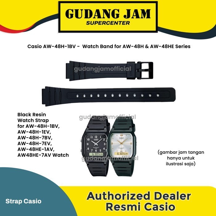 Tali Strap Casio AW-48H-1BV AW-48H AW48H AW-48HE AW48HE Original