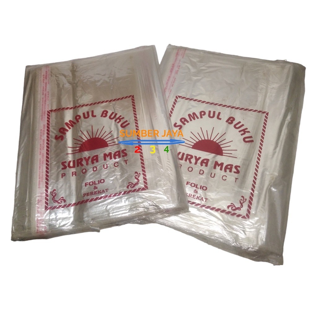

SAMPUL PLASTIK FOLIO PEREKAT / SAMPUL LEM FOLIO ISI 50 SURYA MAS