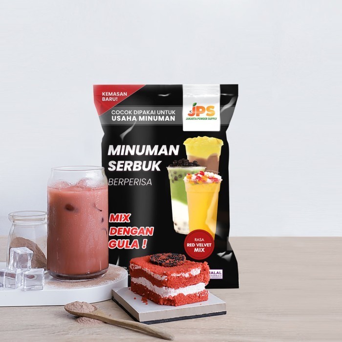 

[Terbaru] Bubuk Minuman Red Velvet Mix Powder Instan JPS Gula