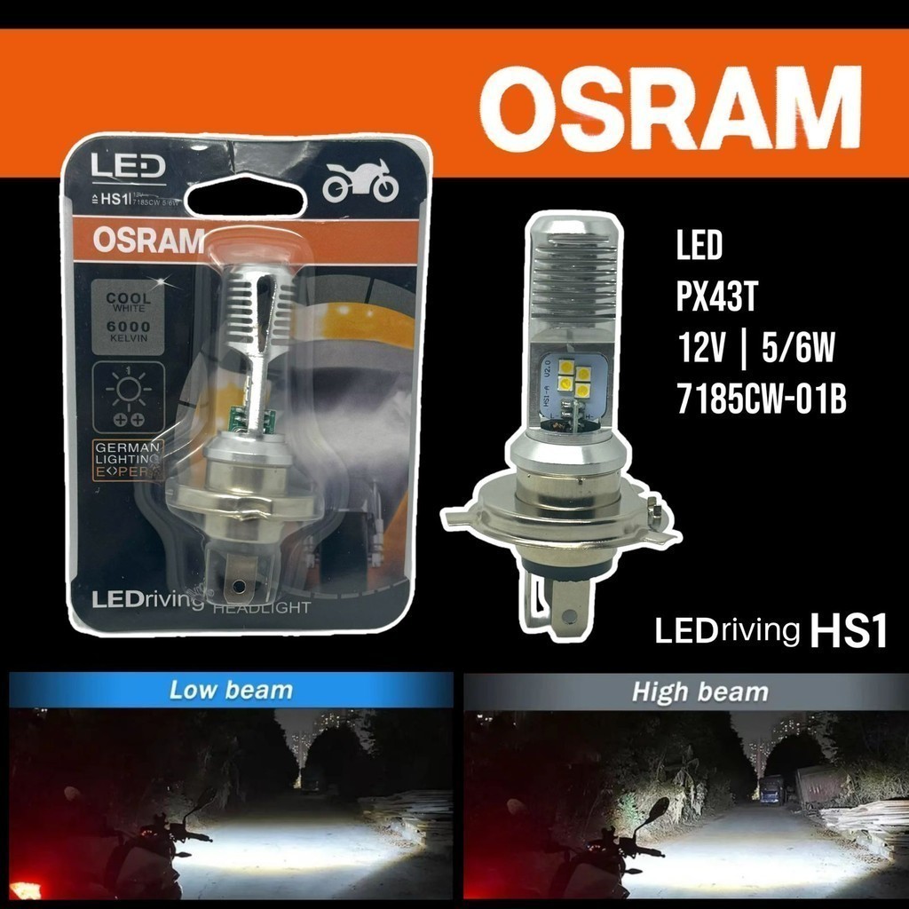 Lampu Motor OSRAM 8 LED Driving HS1 H4