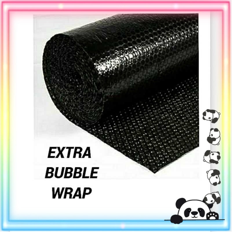 

BUBBLE WRAP PACKING I PACKING PENGAMAN BARANG TAMBAHAN I WARNA HITAM