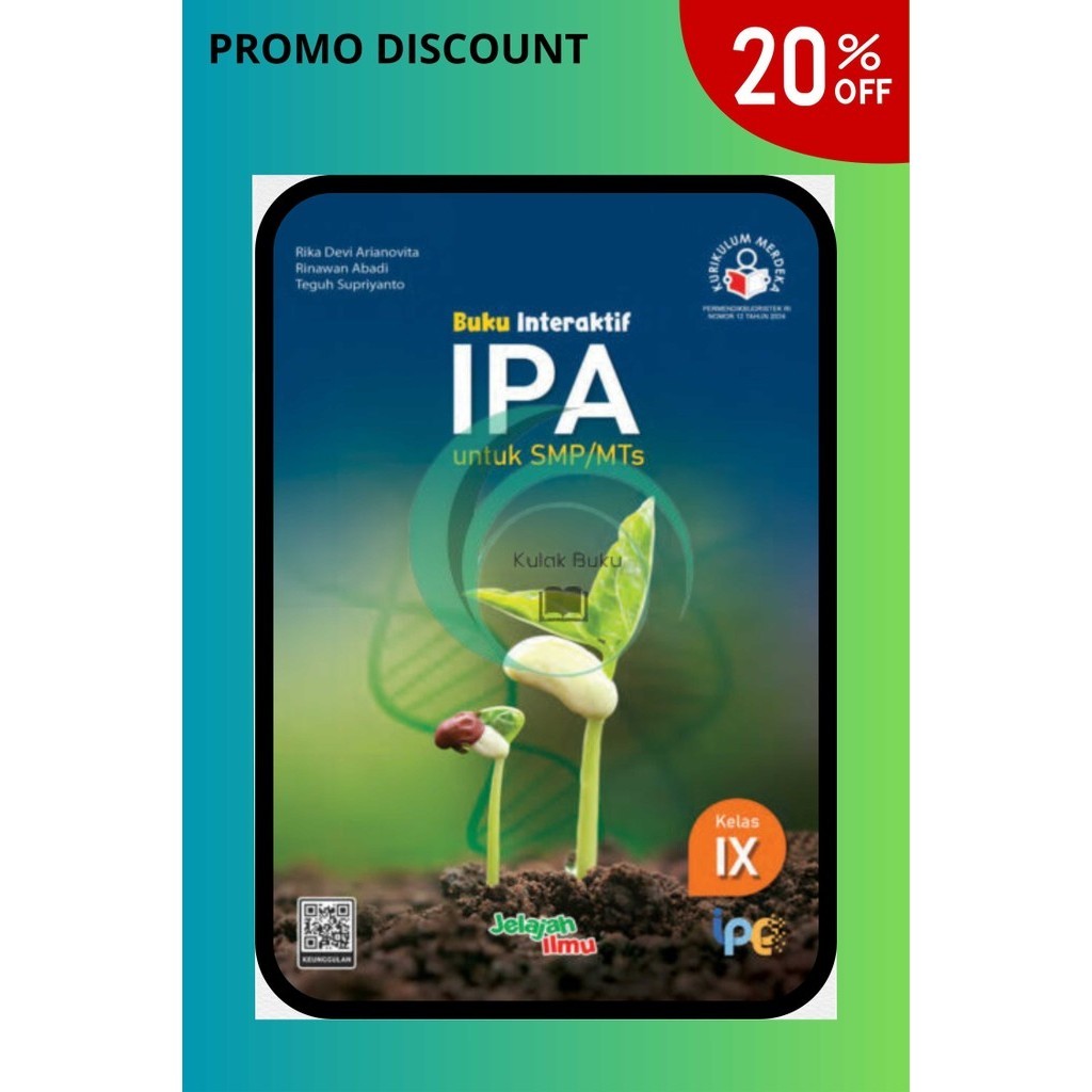 Buku Paket Interaktif IPA Kelas 9/IX SMP/MTS Kurikulum Merdeka Intan pariwara Tahun 2024