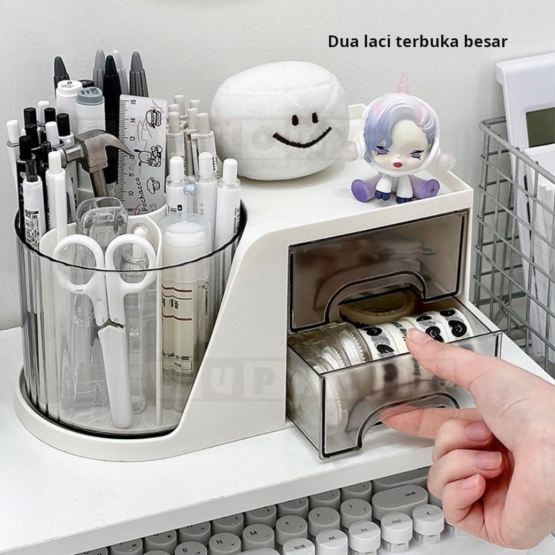 Cerry Boomss - kotak pensil Organizer stationery/Kotak Pensil Meja Laci mini aesthetic Kotak Alat
