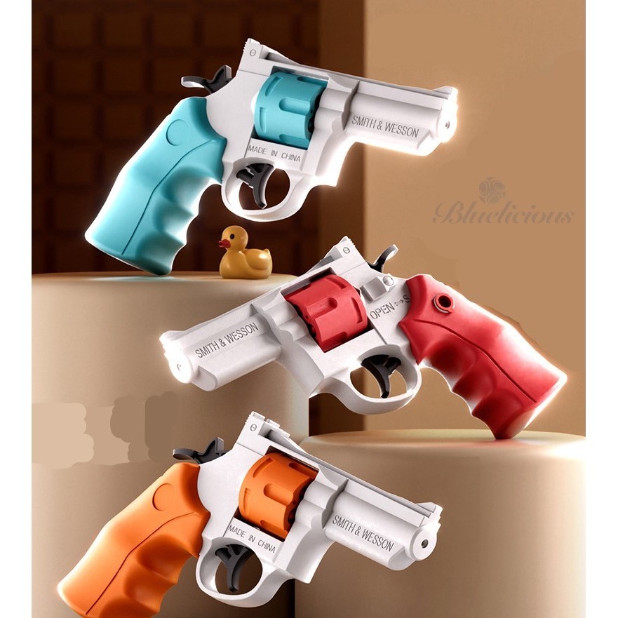 Pistol Air Revolver - Classic Water Gun Toys - Tembakan  Semptrotan Anak