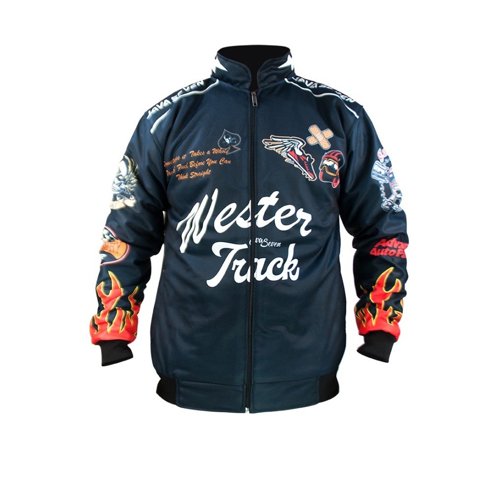 DISKON- JAVA SEVEN JAKET MOTOR | NASCAR | JAKET RACING WESTERN TRACK - all size
