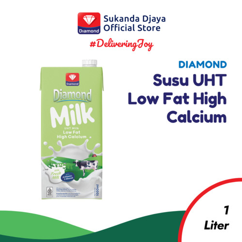 

Diamond Milk Susu UHT Low Fat High Calcium 1 L