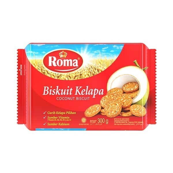 

HPM - ROMA BISCUIT KELAPA 300 GR - BISKUIT