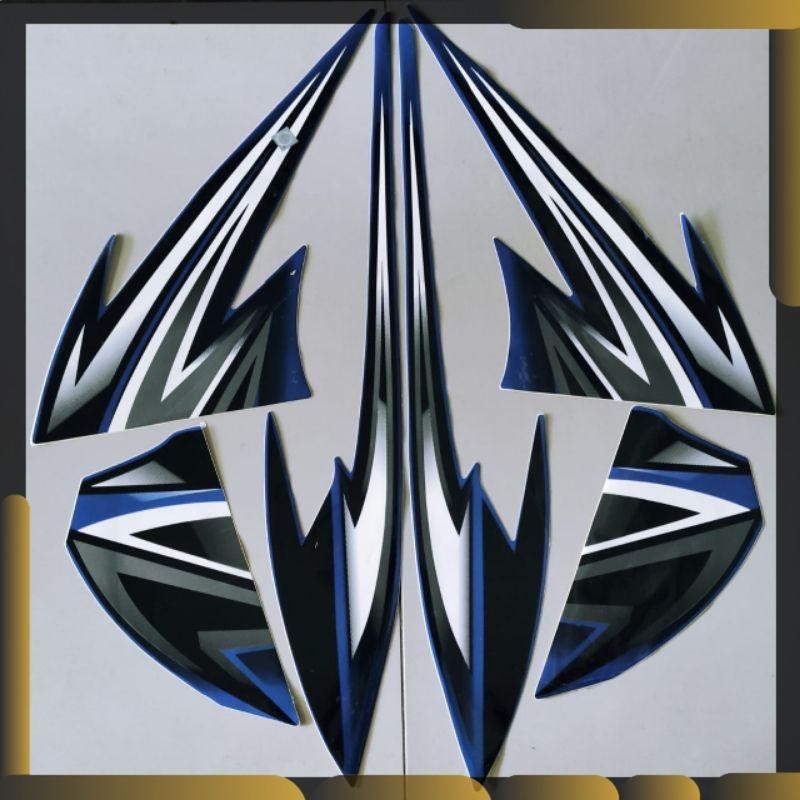 Striping Honda Tiger 2004 2005 biru stiker motor